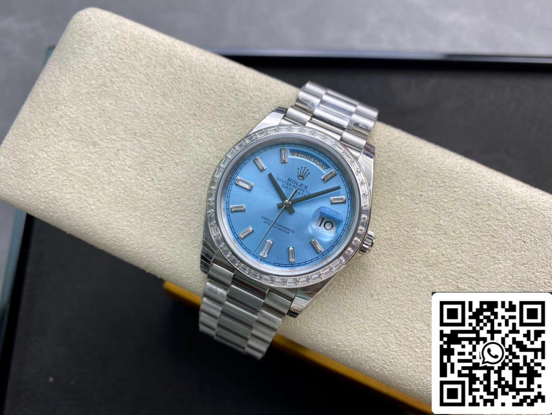 Rolex Day Date 228396TBR 1:1 Best Edition EW Factory Light Blue Dial