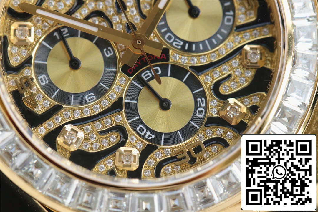 Rolex Cosmograph Daytona 116588 TBR 1:1 Best Edition Noob Factory Gelbgold-Diamantlünette