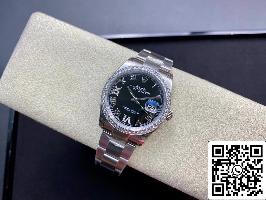 Rolex Datejust 36MM 1:1 Meilleure édition EW Factory Cadran noir