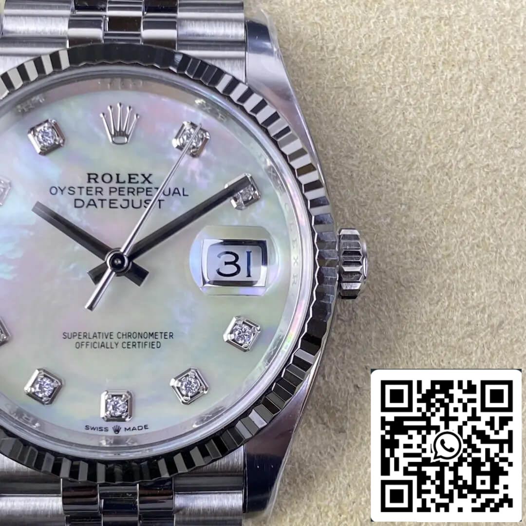 Rolex Datejust M126234-0019 36MM 1:1 Meilleure édition Clean Factory en acier inoxydable