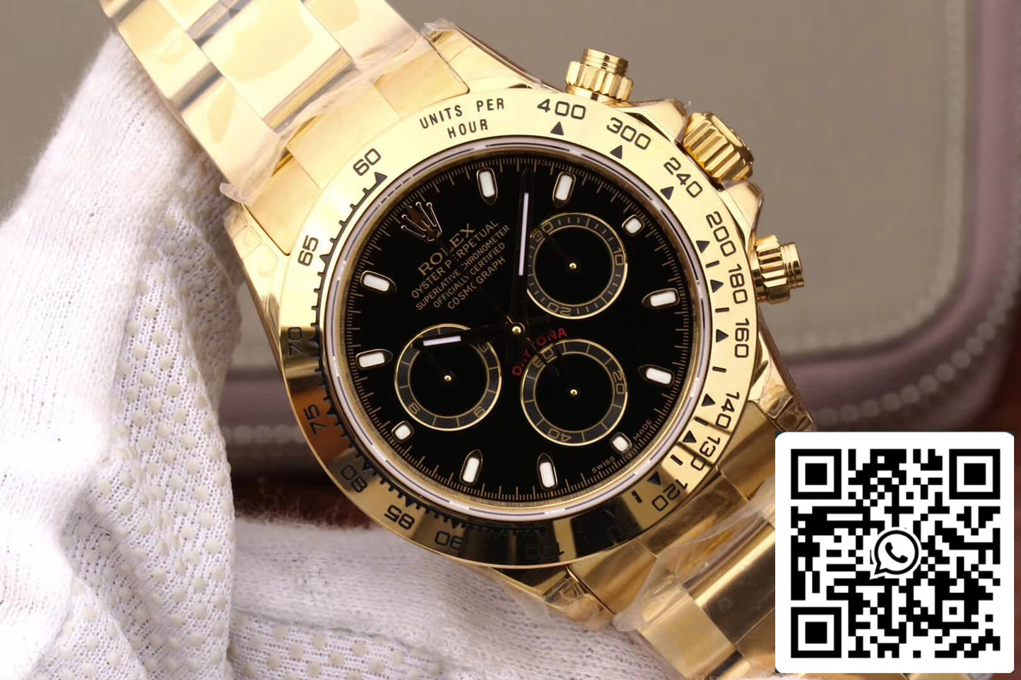 Rolex Daytona Cosmograph M116508-0004 1:1 Best Edition JH Factory, schwarzes Zifferblatt