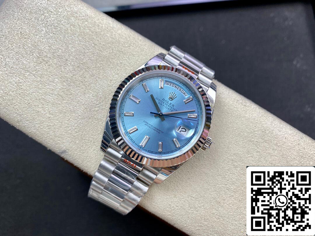 Rolex Day Date M228236-0006 1:1 Best Edition EW Factory Ice Blue Dial