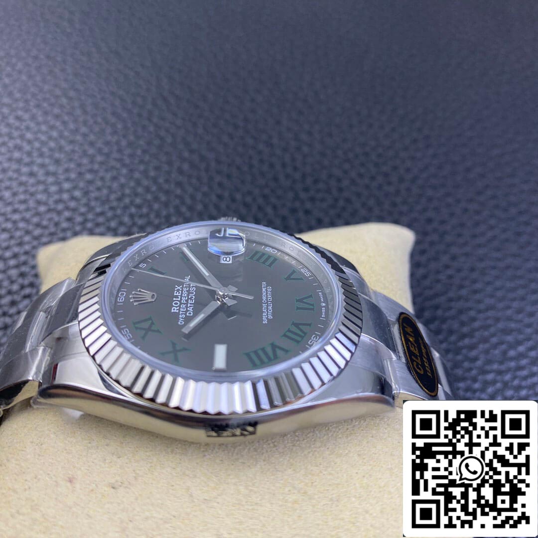 Rolex Datejust M126334-0021 41 mm Cadran Wimbledon Clean Factory