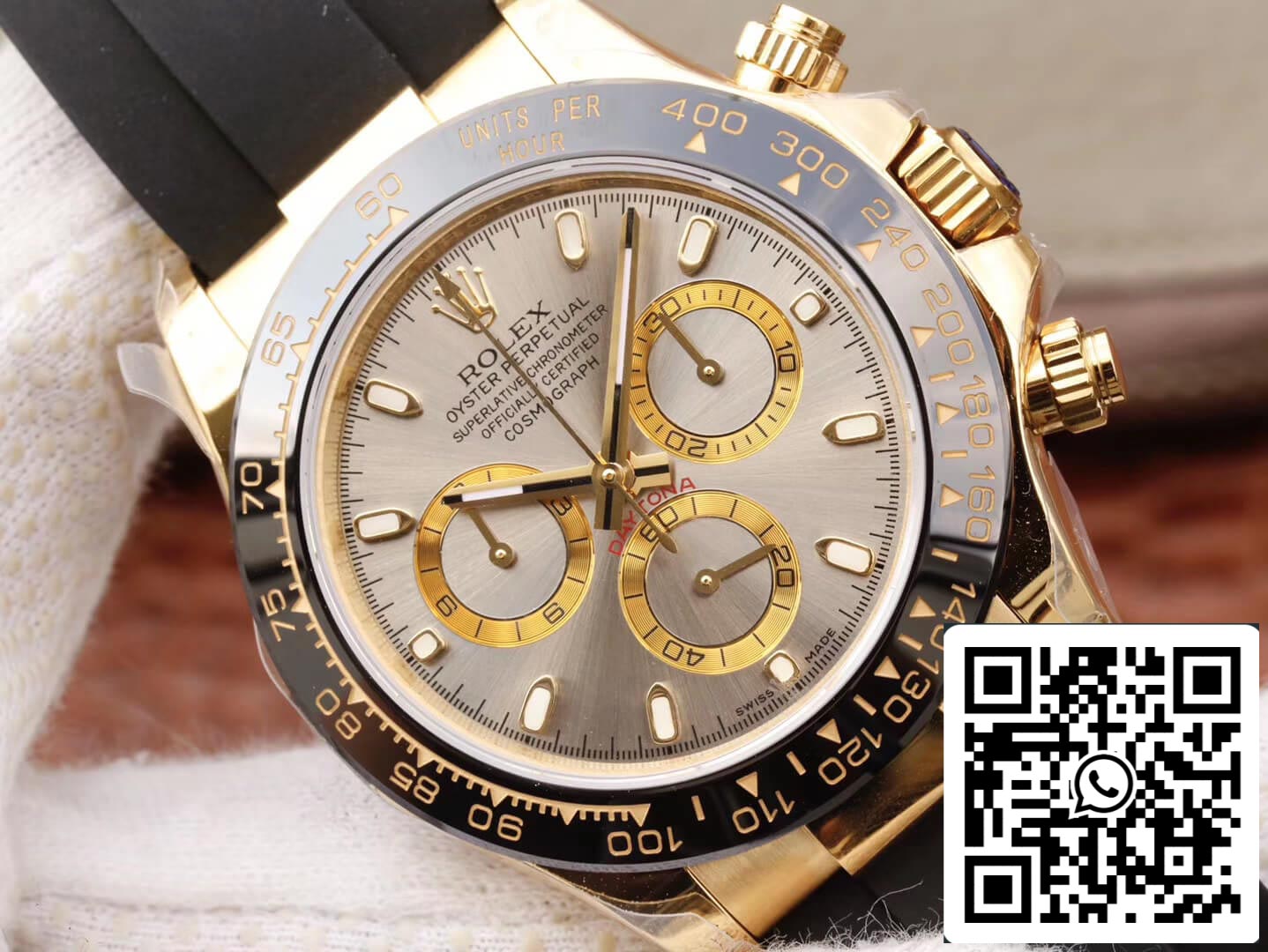 Rolex Daytona Cosmograph 116518LN 1:1 Best Edition JH Factory Silbergraues Zifferblatt