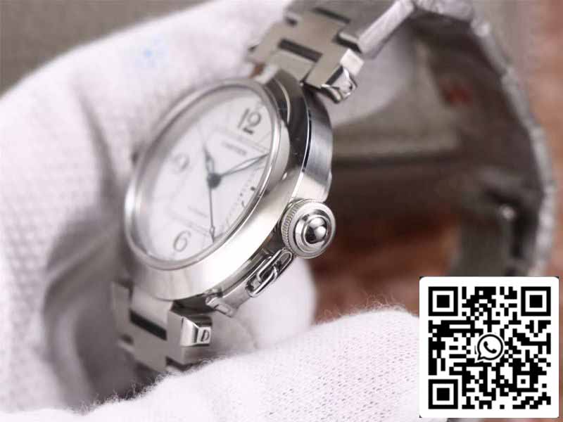 Cartier Pasha W31074M7 1:1 Meilleure édition V9 Factory Cadran blanc Swiss Cal.049