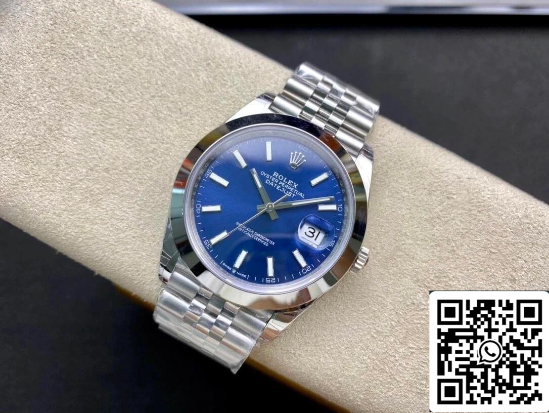 Rolex Datejust M126300-0002 41MM 1:1 Meilleure édition VS Cadran bleu d'usine