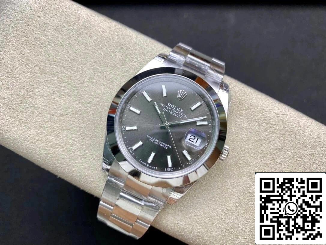 Rolex Datejust M126300-0007 41MM 1:1 Meilleure édition VS Cadran gris d'usine