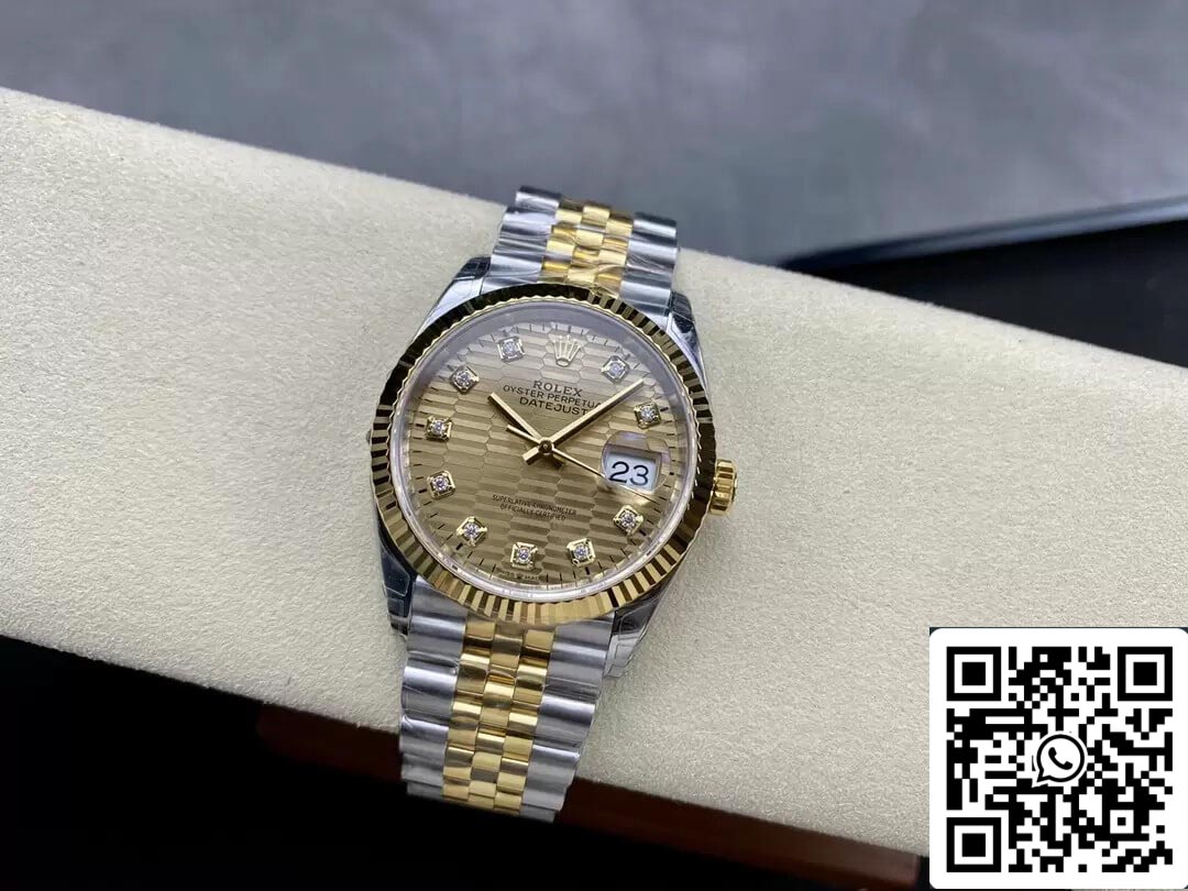 Rolex Datejust M126233-0045 36MM 1:1 Meilleure édition VS Cadran diamant d'usine