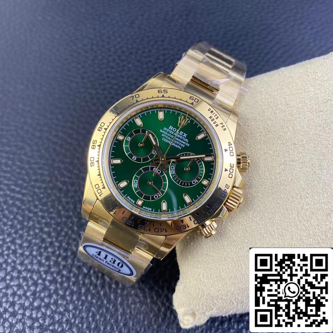 Rolex Cosmograph Daytona M116508-0013 1:1 Meilleure édition Clean Factory Cadran vert