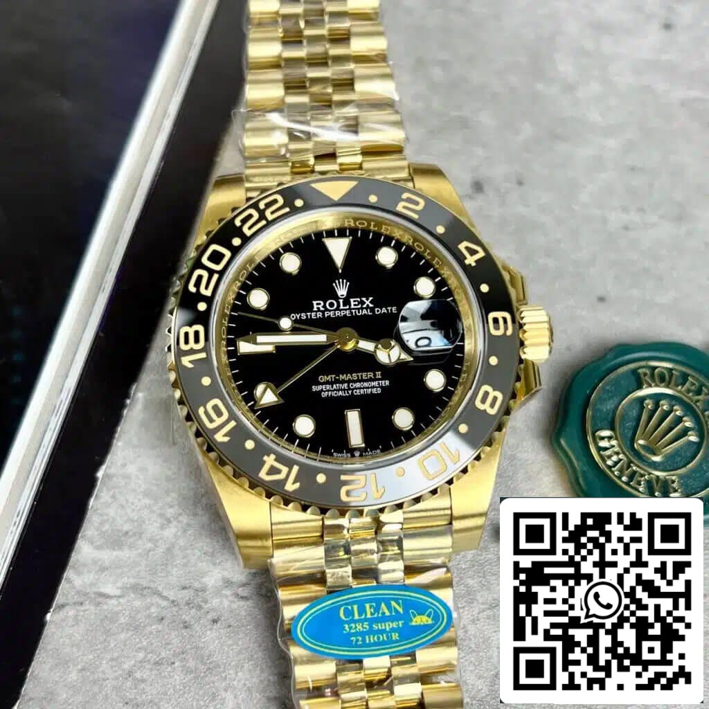 Rolex GMT Master II M126718GRNR-0001 1:1 Best Edition Clean Factory Schwarzes Zifferblatt