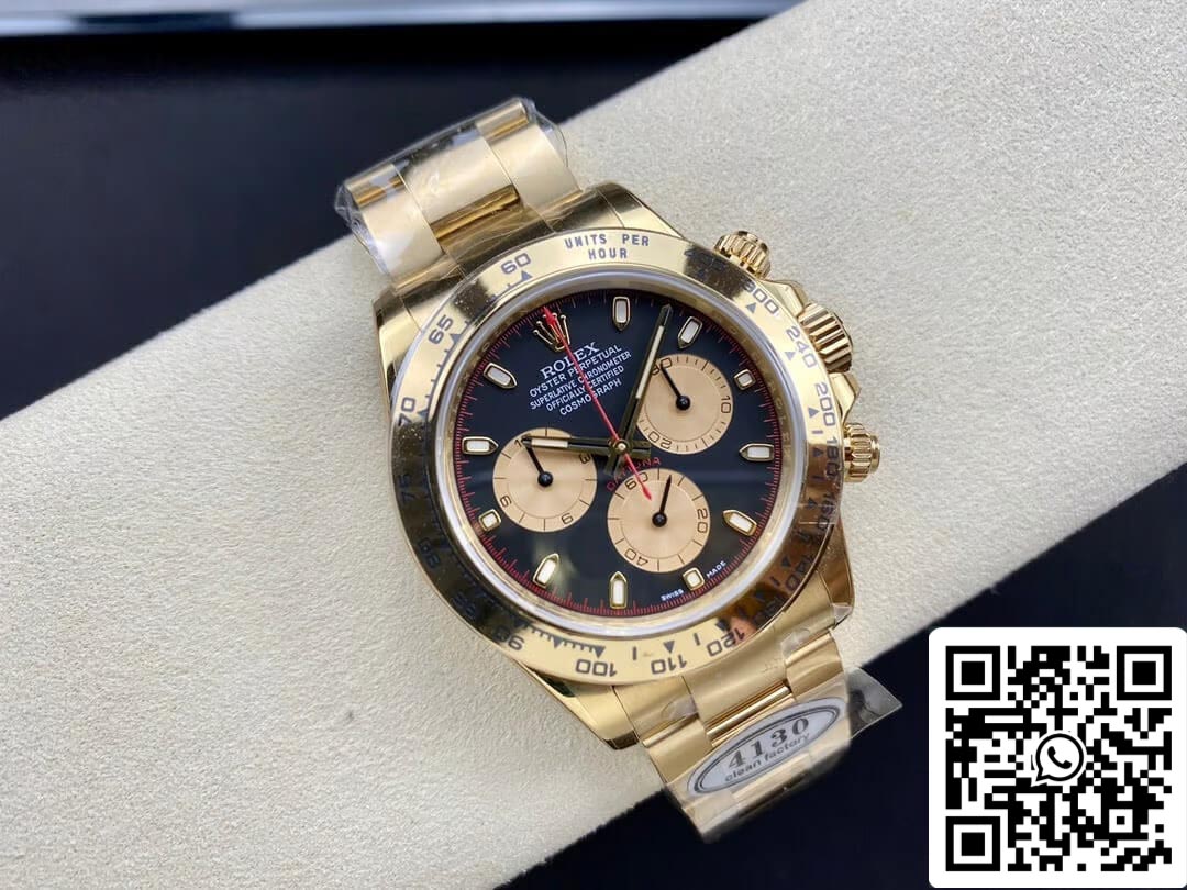 Rolex Cosmograph Daytona M116508-0009 1:1 Meilleure édition Clean Factory Cadran noir