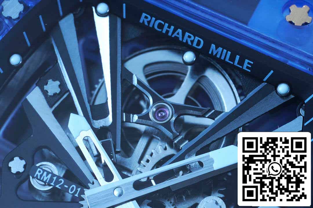 Richard Mille RM12-01 1:1 Meilleure édition RM Factory Tourbillon Version transparente