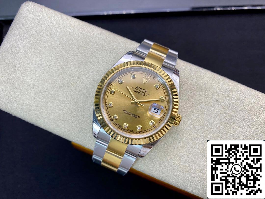 Rolex Datejust M126333-0011 1:1 Best Edition EW Factory Champagner-Zifferblatt