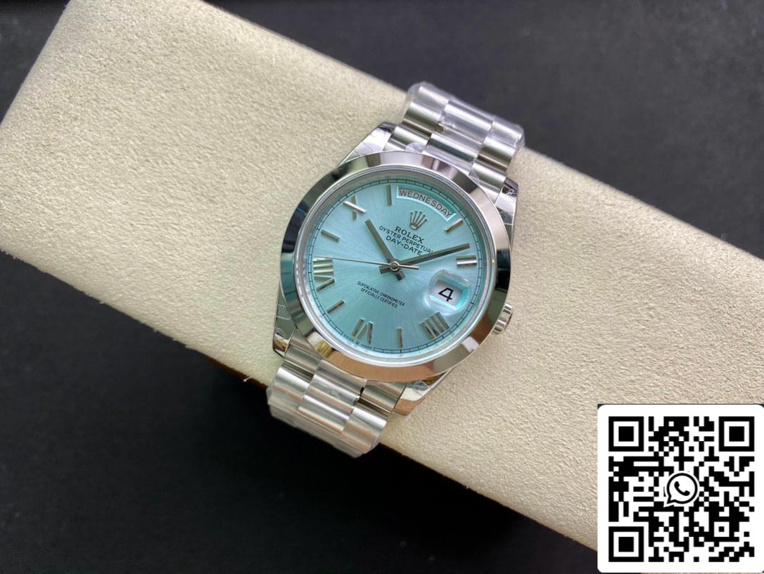 Rolex Day Date M228206-0044 1:1 Best Edition EW Factory Ice Blue Dial