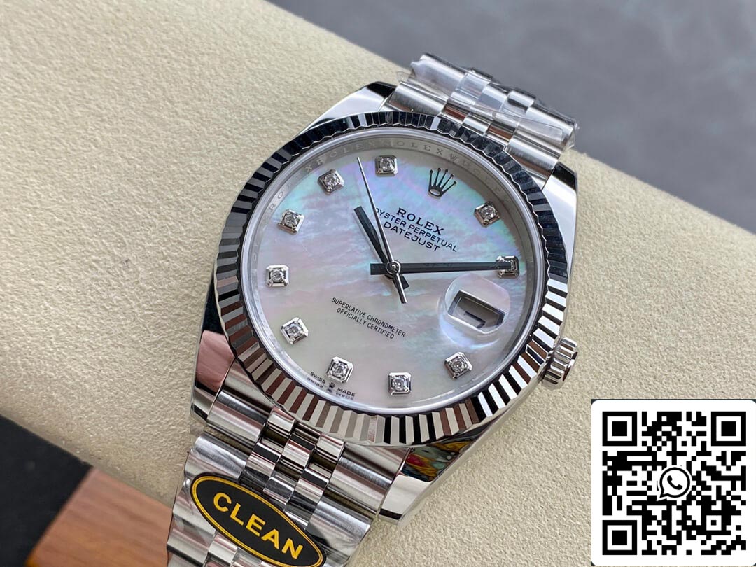 Rolex Datejust M126334-0020 1: 1 Meilleure édition Clean Factory Cadran en diamant mosaïque