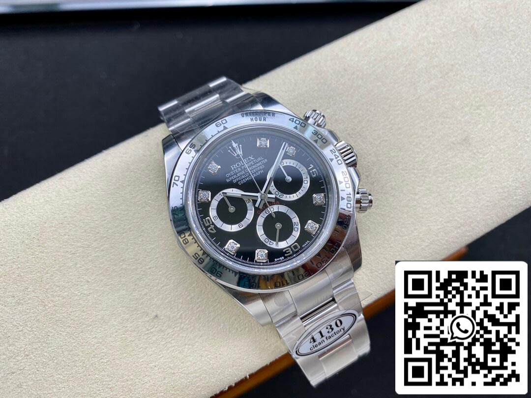Rolex Cosmograph Daytona M116508-0004 1:1 Meilleure édition Clean Factory Cadran noir