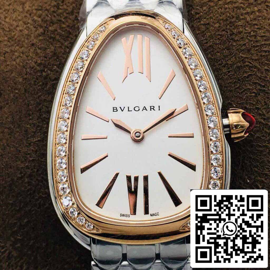 Bvlgari Serpenti 103143 1:1 Meilleure édition BV Factory Lunette en or rose et diamants