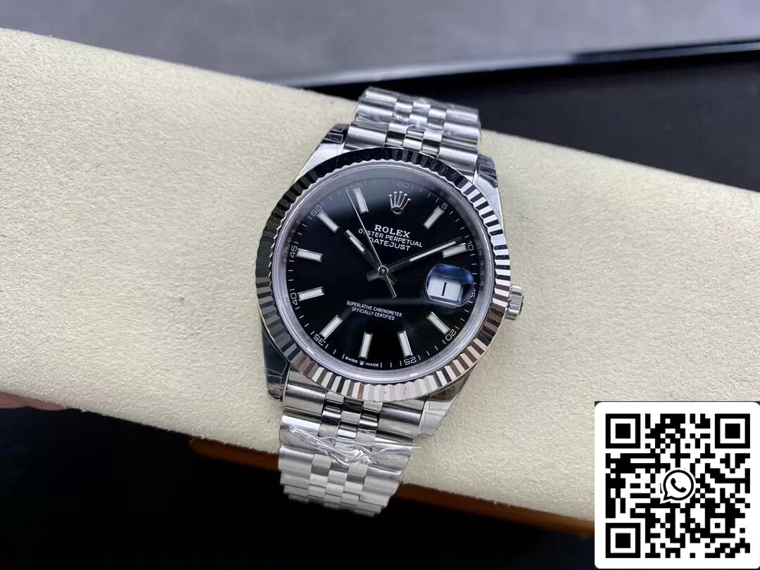 Rolex Datejust M126334-0018 1:1 Meilleure édition VS Cadran noir d'usine