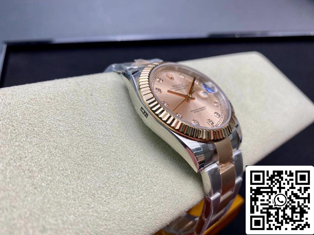 Rolex Datejust M126331-0007 41MM 1:1 Meilleure édition EW Factory V3 Cadran rose