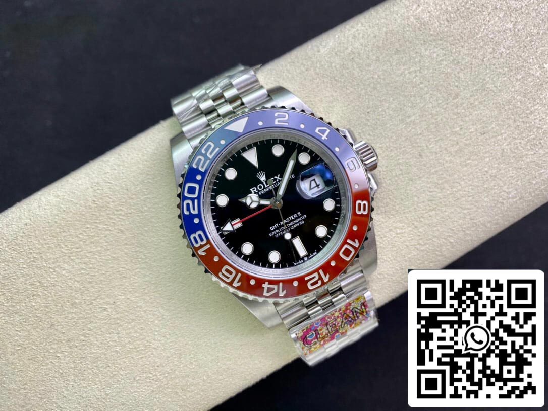 Rolex GMT Master II M126710BLRO-0001 1:1 Best Edition Clean Factory Schwarzes Zifferblatt