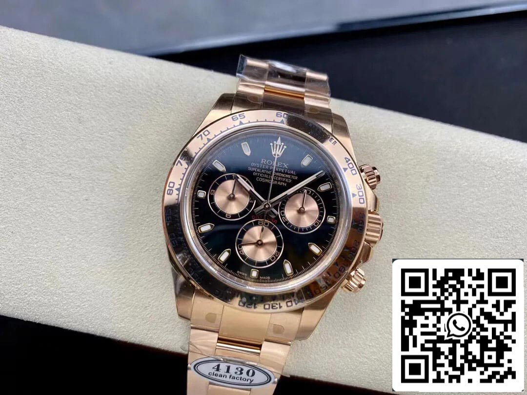 Rolex Cosmograph Daytona M116505-0008 1:1 Meilleure édition Clean Factory Or rose