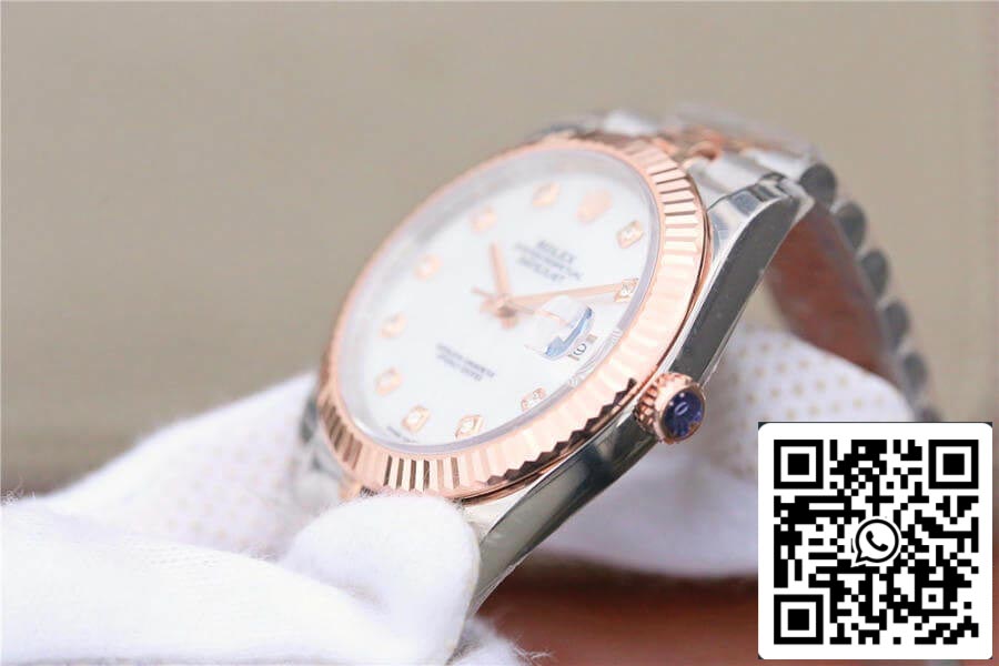 Rolex Datejust M126331-0014 1:1 Best Edition EW Factory Roségold-Perlmuttzifferblatt