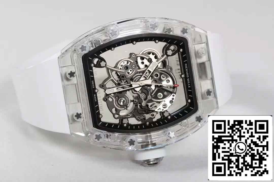 Replik Richard Mille RM055 Beste 1:1 Edition RM Factory White Strap