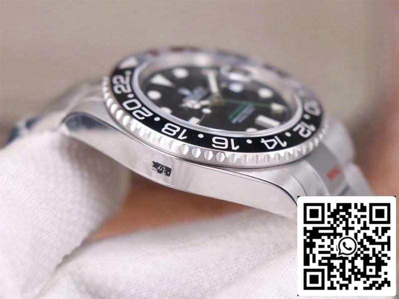 Rolex GMT Master II 116710LN-78200 1:1 Meilleure édition Noob Factory V11 Cadran noir Suisse ETA3186