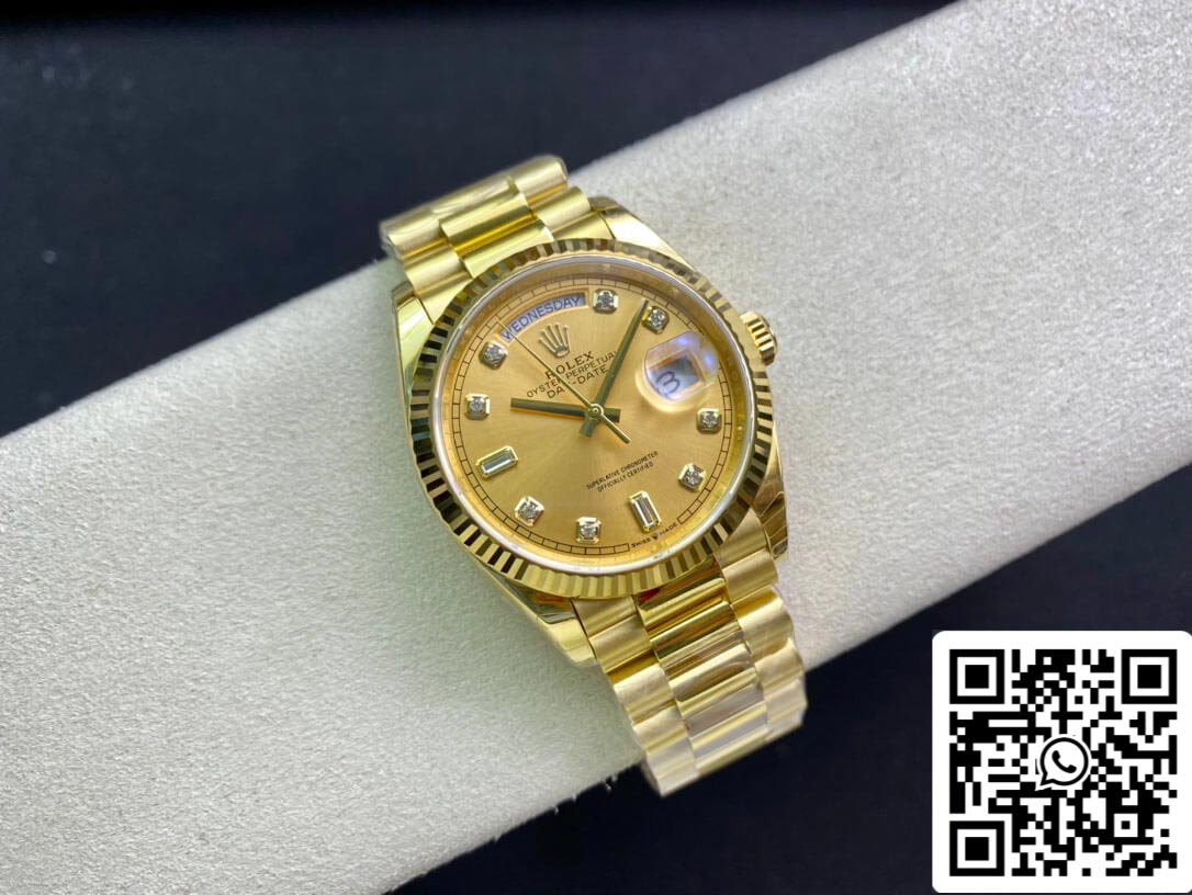 Rolex Day Date M128238-0008 1:1 Best Edition EW Factory Champagner Zifferblatt Swiss ETA3255