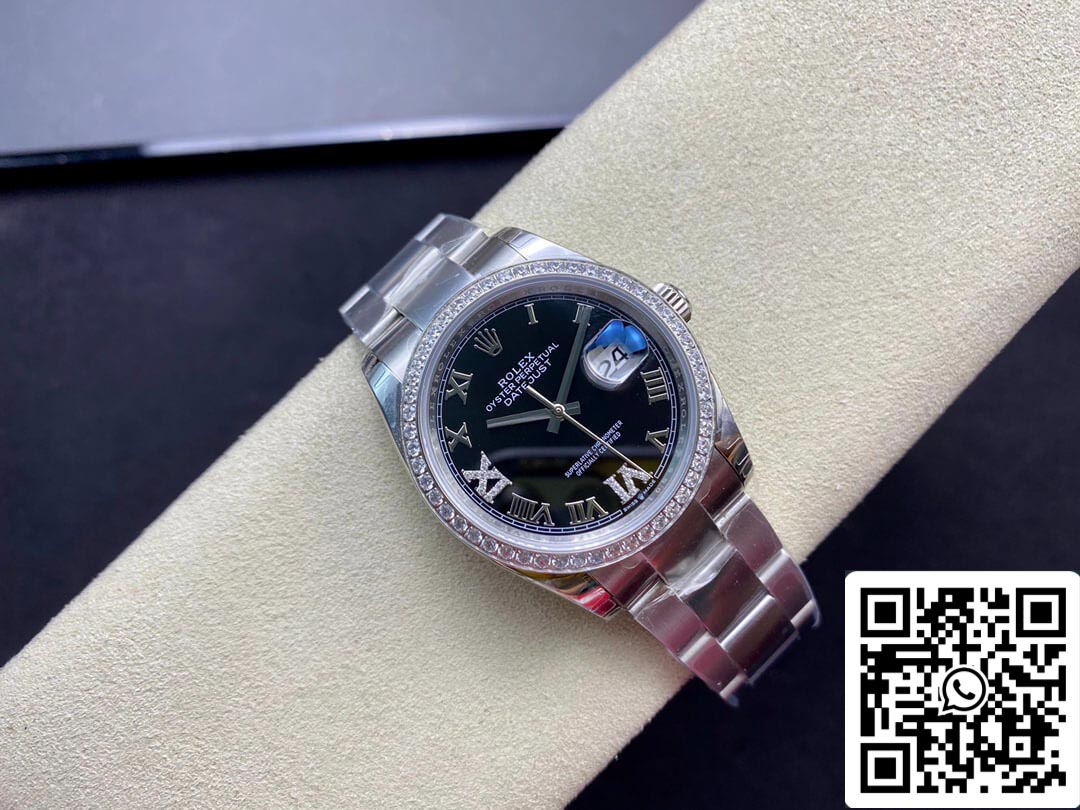 Rolex Datejust 36MM 1:1 Meilleure édition EW Factory Cadran noir