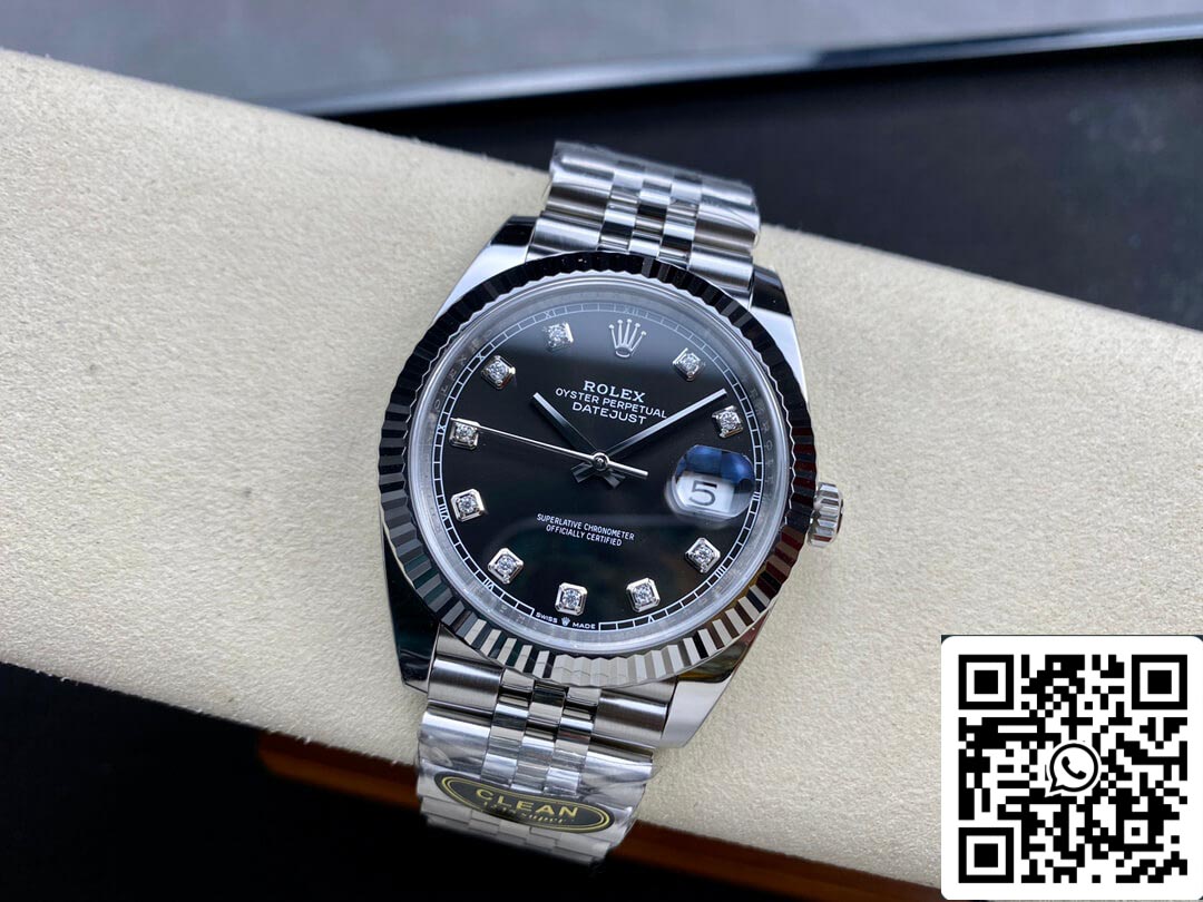 Rolex Datejust M126334-0012 1:1 Meilleure édition Clean Factory Cadran noir