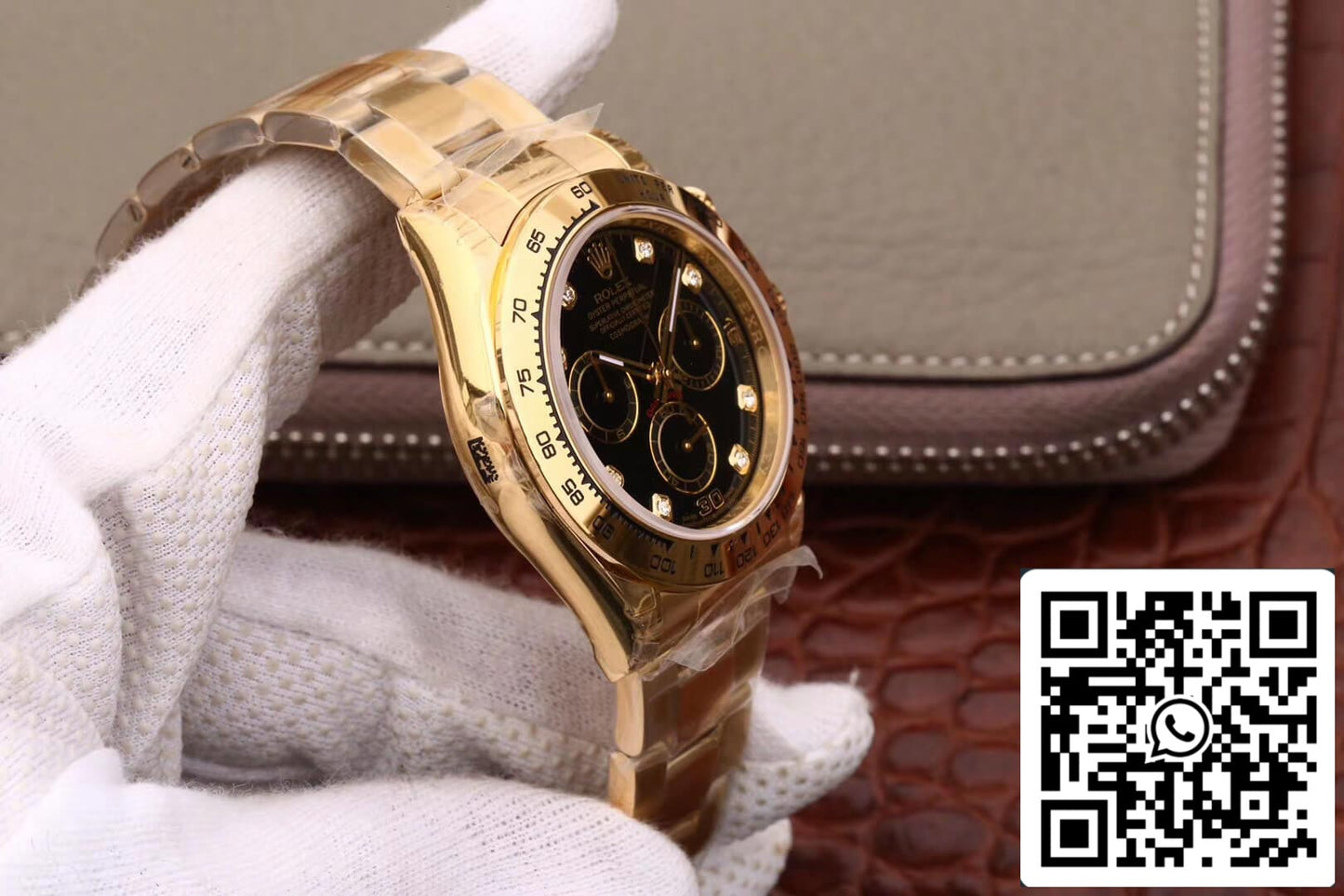 Rolex Daytona Cosmograph M116508-0008 1:1 Best Edition JH Factory Zifferblatt aus Gelbgold mit Diamanten