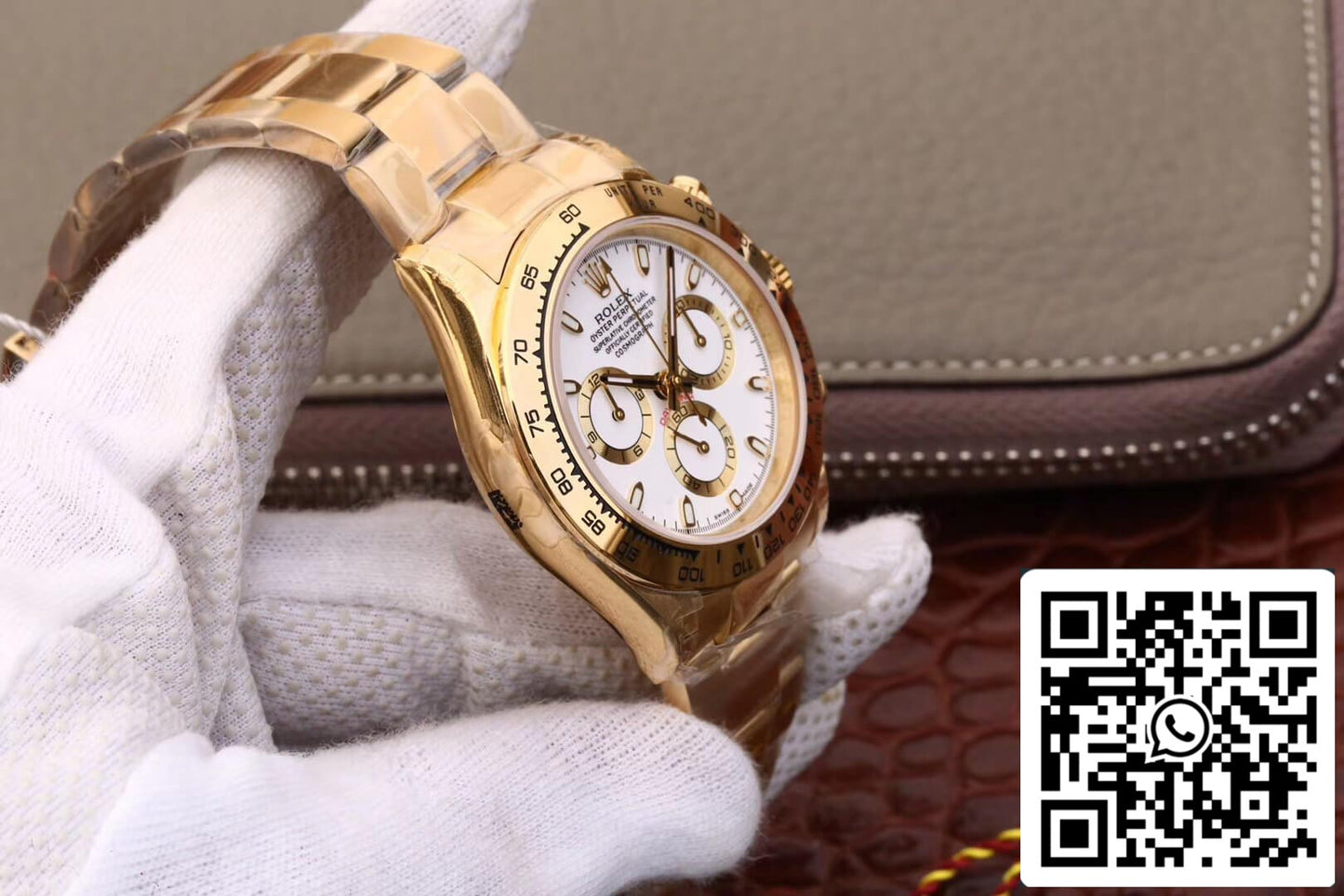 Rolex Daytona Cosmograph M116508-0001 1:1 Best Edition JH Factory, weißes Zifferblatt