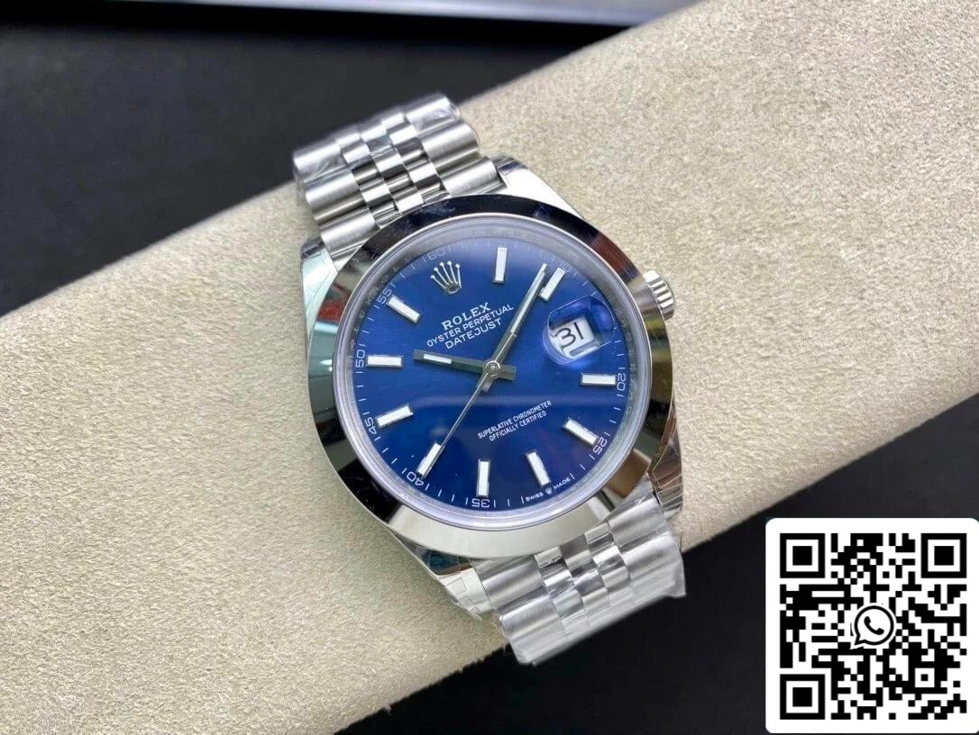 Rolex Datejust M126300-0002 41MM 1:1 Meilleure édition VS Cadran bleu d'usine