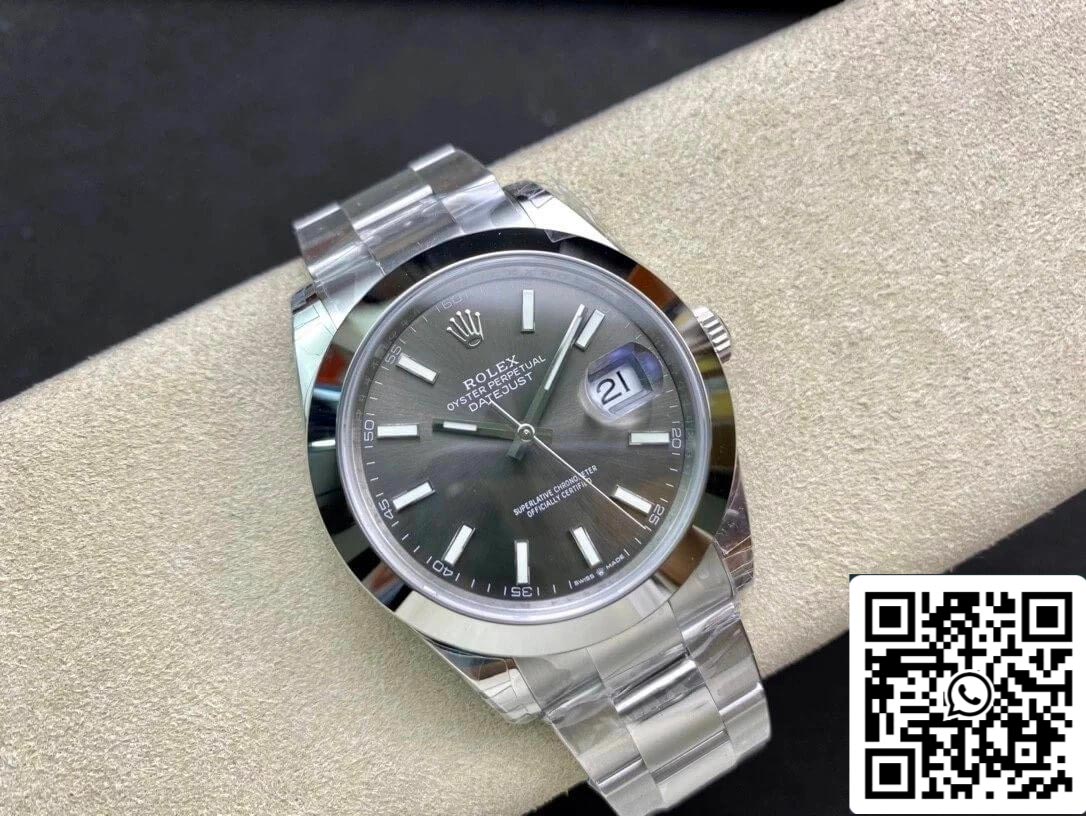 Rolex Datejust M126300-0007 41MM 1:1 Meilleure édition VS Cadran gris d'usine