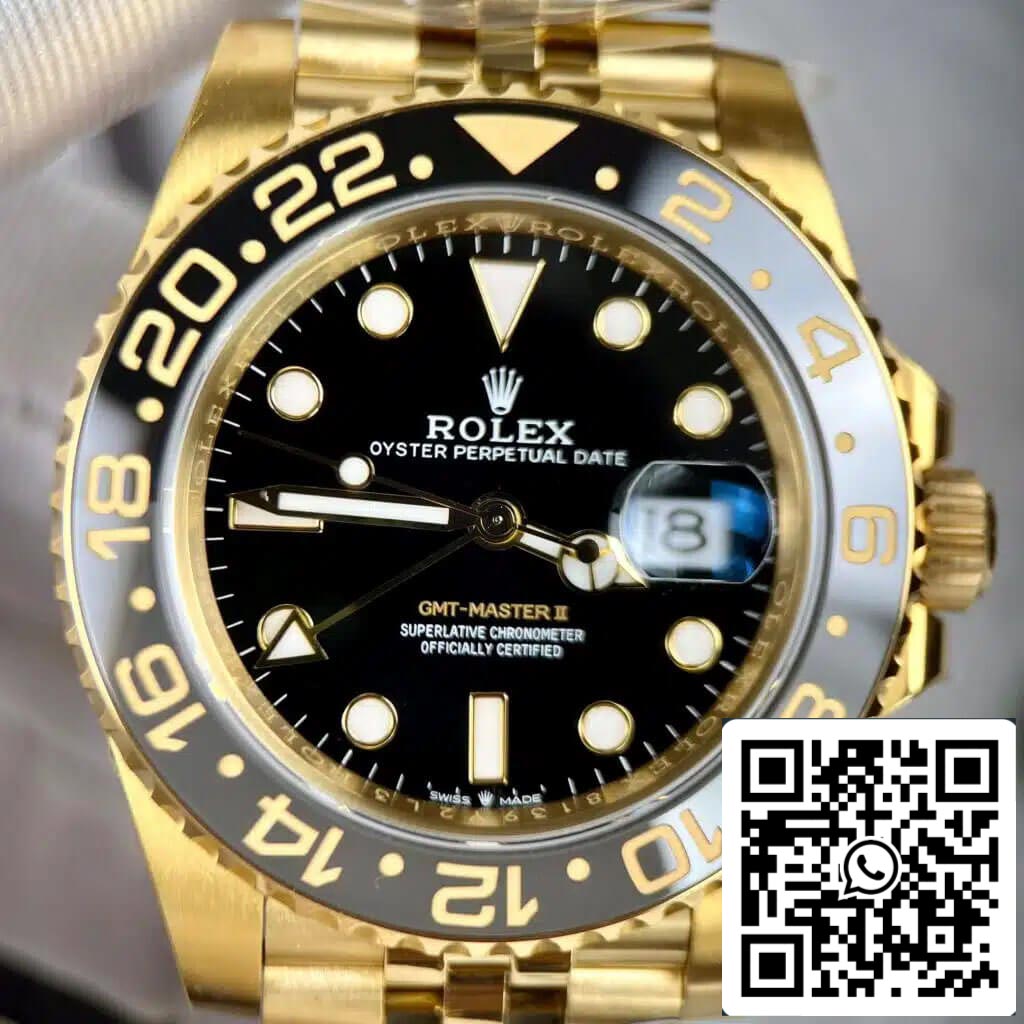 Rolex GMT Master II M126718GRNR-0001 1:1 Best Edition Clean Factory Schwarzes Zifferblatt