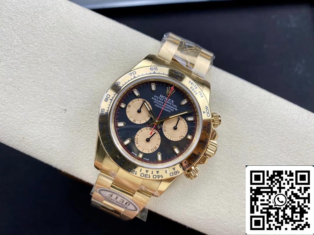 Rolex Cosmograph Daytona M116508-0009 1:1 Meilleure édition Clean Factory Cadran noir