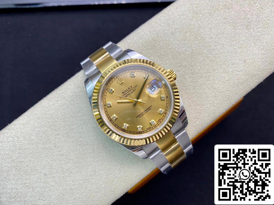 Rolex Datejust M126333-0011 1:1 Best Edition EW Factory Champagner-Zifferblatt