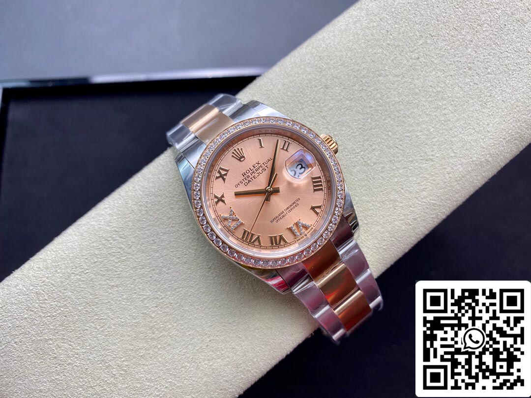 Rolex Datejust M126281RBR-0016 1:1 Meilleure édition EW Factory Cadran rose