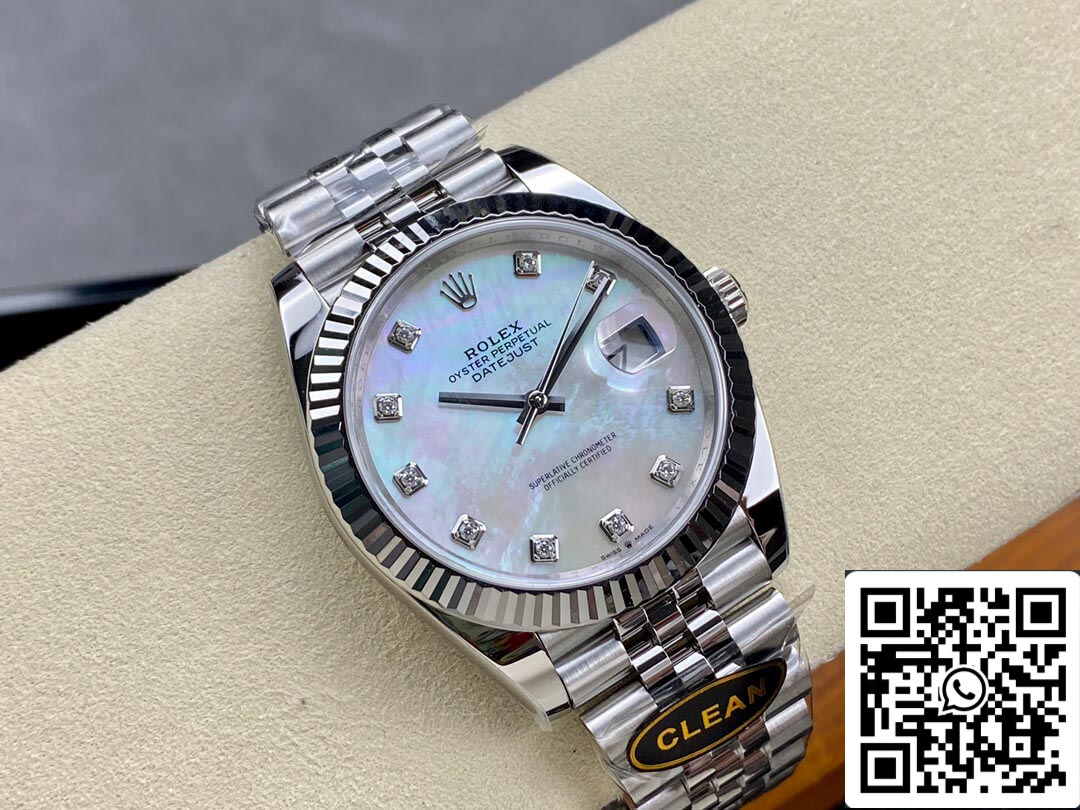 Rolex Datejust M126334-0020 1: 1 Meilleure édition Clean Factory Cadran en diamant mosaïque