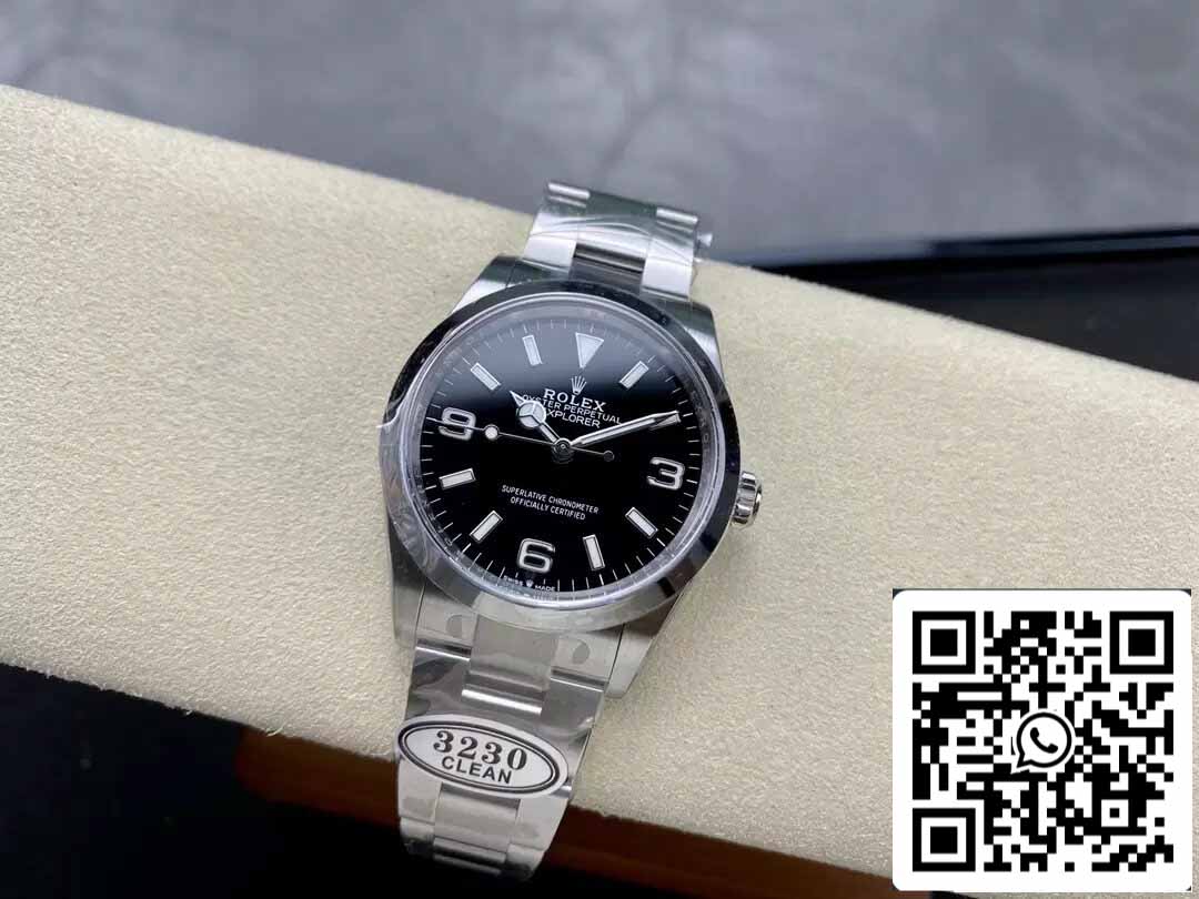 Rolex Explorer M124270-0001 36MM 1:1 Best Edition Clean Factory schwarzes Zifferblatt