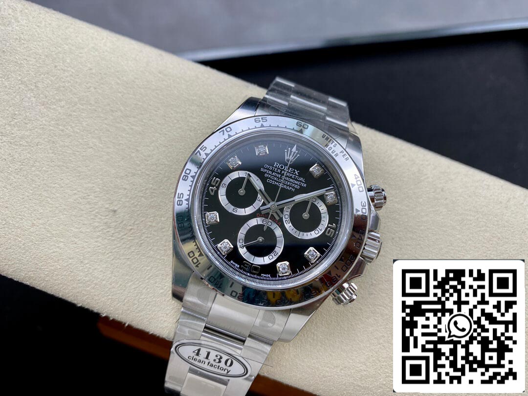 Rolex Cosmograph Daytona M116508-0004 1:1 Meilleure édition Clean Factory Cadran noir