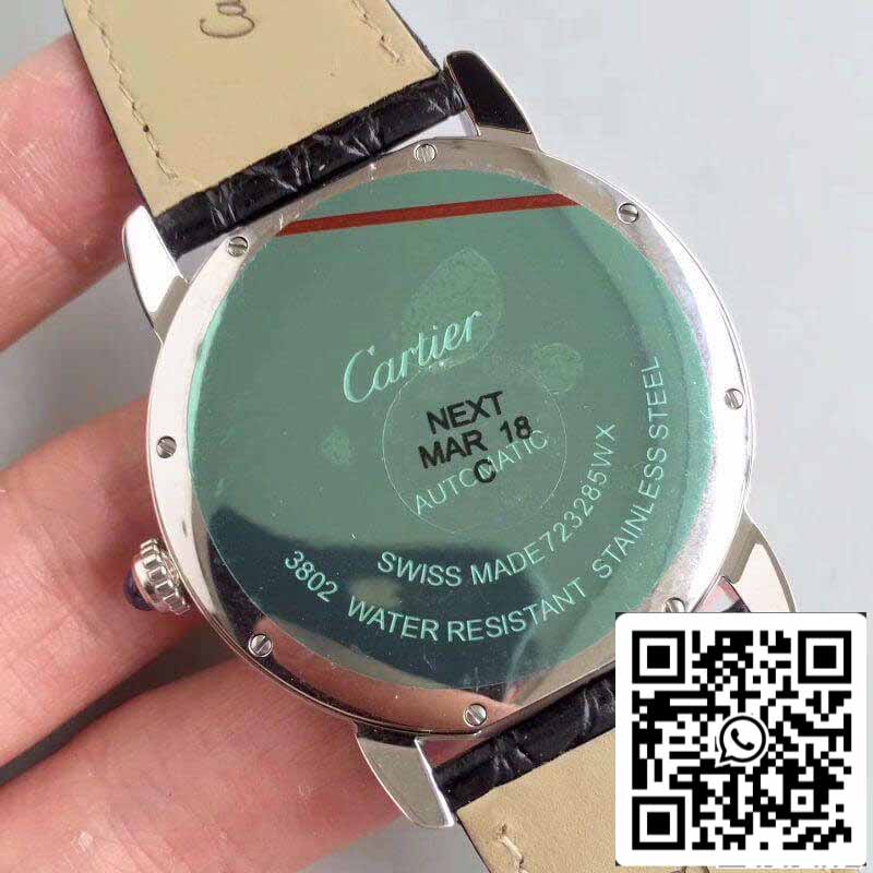 Ronde Solo De Cartier W6701010 ZF Factory Herrenuhren 1:1 Best Edition Swiss ETA9015 Weißes Zifferblatt