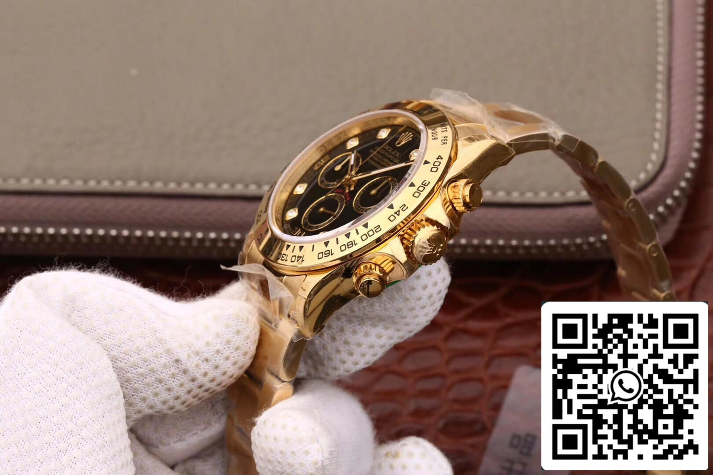 Rolex Daytona Cosmograph M116508-0008 1:1 Best Edition JH Factory Zifferblatt aus Gelbgold mit Diamanten