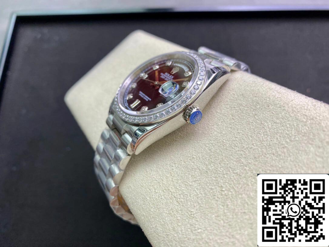 Rolex Day Date 118346 36 mm 1:1 Best Edition EW Factory schwarzes Zifferblatt