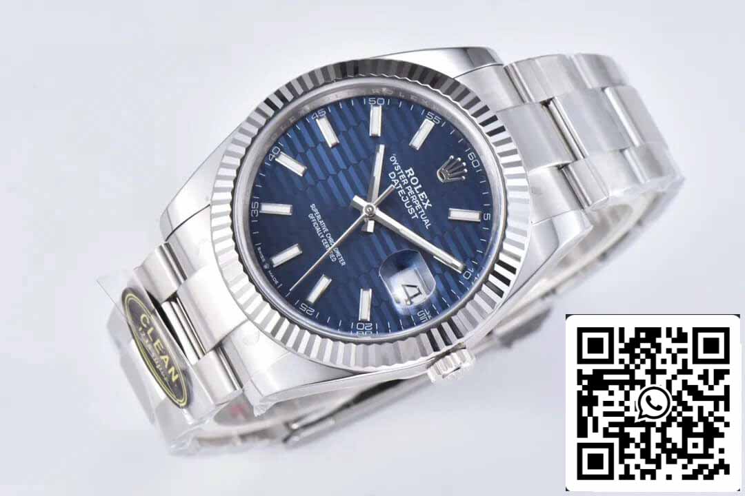 Rolex Datejust 41MM M126334-0031 1:1 Meilleure édition Clean Factory Cadran bleu