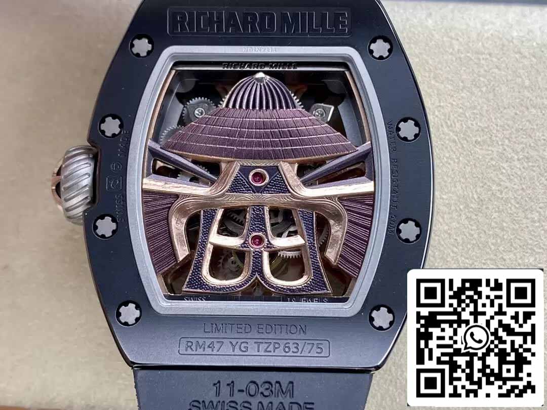 Richard Mille RM47 1:1 Best Edition YS Factory Tourbillon Skelett-Zifferblatt
