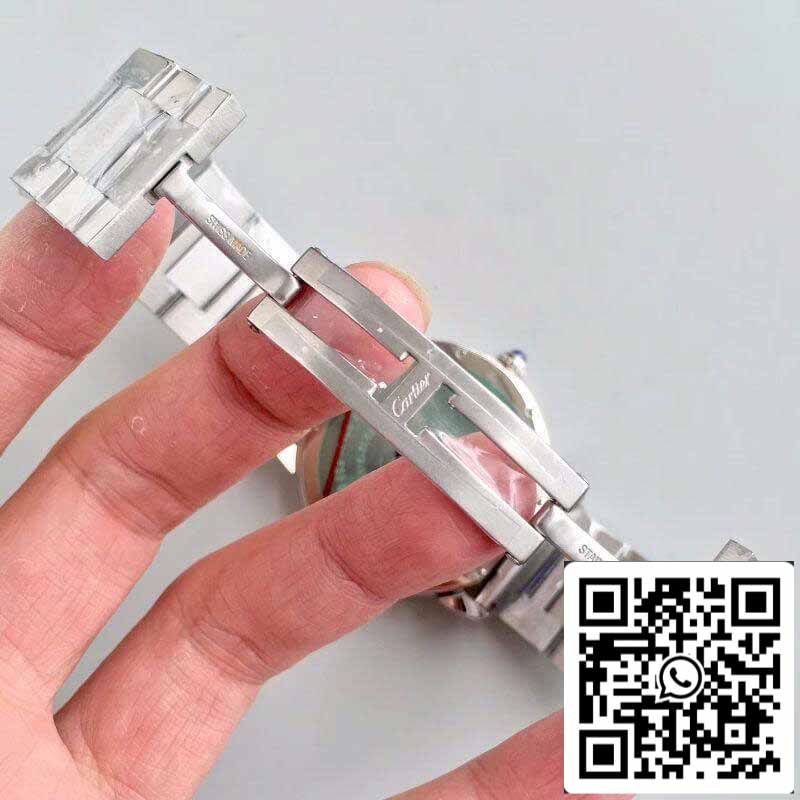 Ronde Solo De Cartier W670101 ZF Factory Herrenuhren 1:1 Best Edition Swiss ETA9015 Weißes Zifferblatt