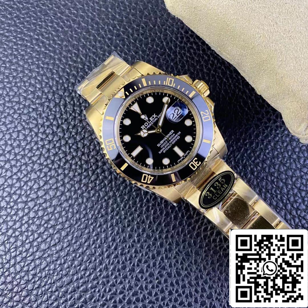 Rolex Submariner 116618LN-97208 1:1 Best Edition Clean Factory Schwarzes Zifferblatt