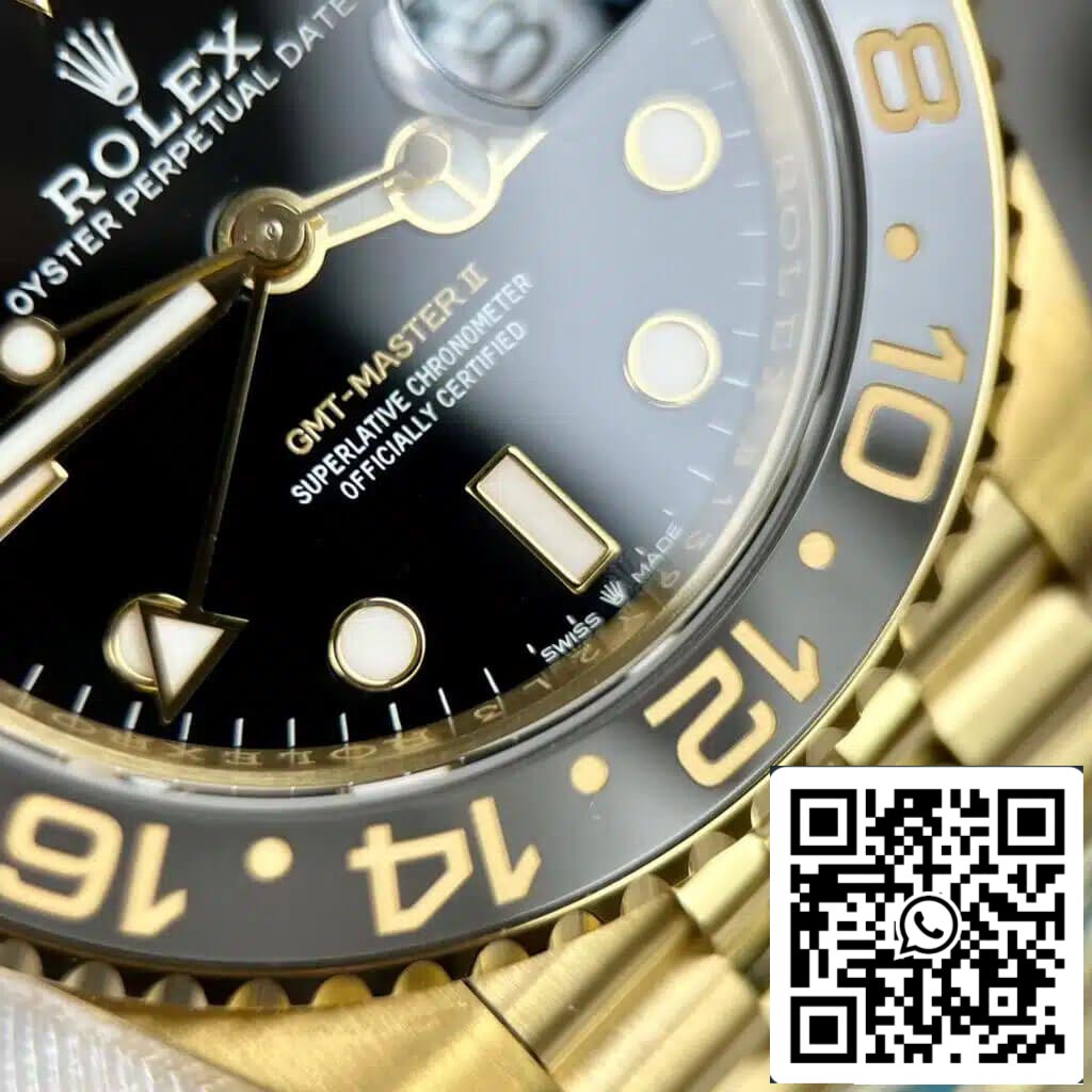 Rolex GMT Master II M126718GRNR-0001 1:1 Best Edition Clean Factory Schwarzes Zifferblatt